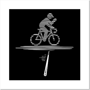 Lie Detector Cycling Shirt, Funny Polygraph Bicycle Bike Tee Posters and Art